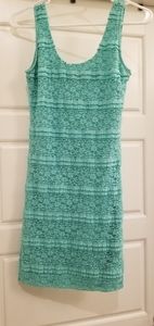 Teal mini dress